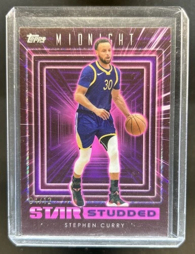 2023-24 Topps Midnight Stephen Curry Star Studded #/12 49ers
