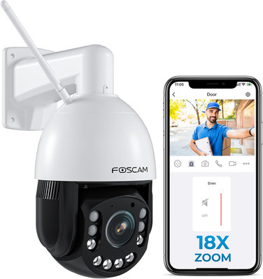 4MP Wifi PTZ Outdoor Camera, 18X Optical Zoom with Auto Tracking, 2.4/5Ghz Wifi 