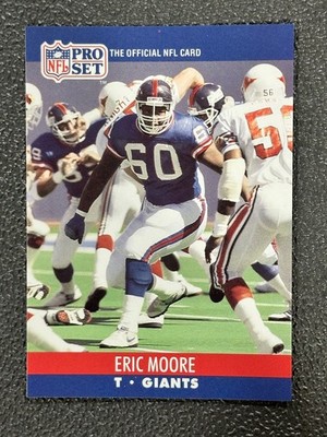1990 Pro Set - Pro Set Prospect Eric Moore #744 Error No helmet or prospect