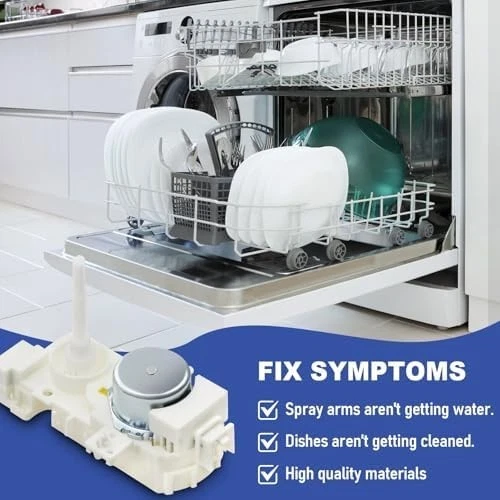 Motor Válvula Desviadora para Lavavajillas, Compatible con W10537869, W10476222 Foto 4 de 4