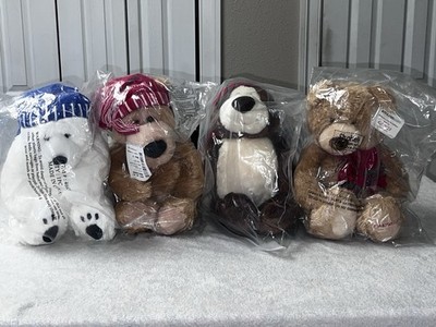 4 Limited Edition Amazon Annual Gund Bears Plush Bears (2008-2011) BRAND NEW