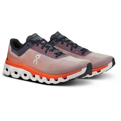Womens 7.5 M - On Cloudflow 4 Quartz Blue/Flame Orange Running 3MD30102312 - NEW