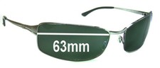 SFx Replacement Sunglass Lenses fits Ray-Ban RB3269 - 63mm Wide