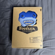 Fuggler Blue AWKWARD BEAR 12" Plush Original Spin Master NIB HTF Rare