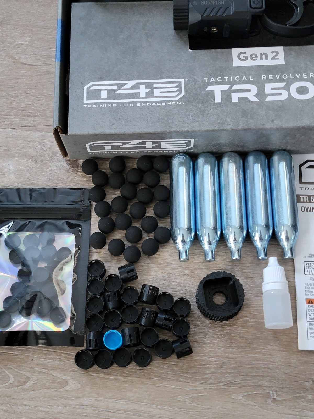 Umarex T4E TR50 Paintball CO2 Paintball Revolver - New - Power Package - Laser
