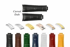 20MM LEATHER WATCH STRAP FOR ROLEX DAYTONA DATEJUST PRESIDENT 16518 16520 116523