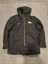 Pittsburgh Panthers Nike Puffer Parka Winter Jacket Mens Large Black Team Issued