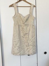 Guess Vintage White Gold Floral Mini Dress 7