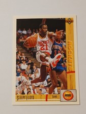 SLEEPY FLOYD/HOUSTON ROCKETS '91-'92 UPPER DECK BB CARD #252 NM-M