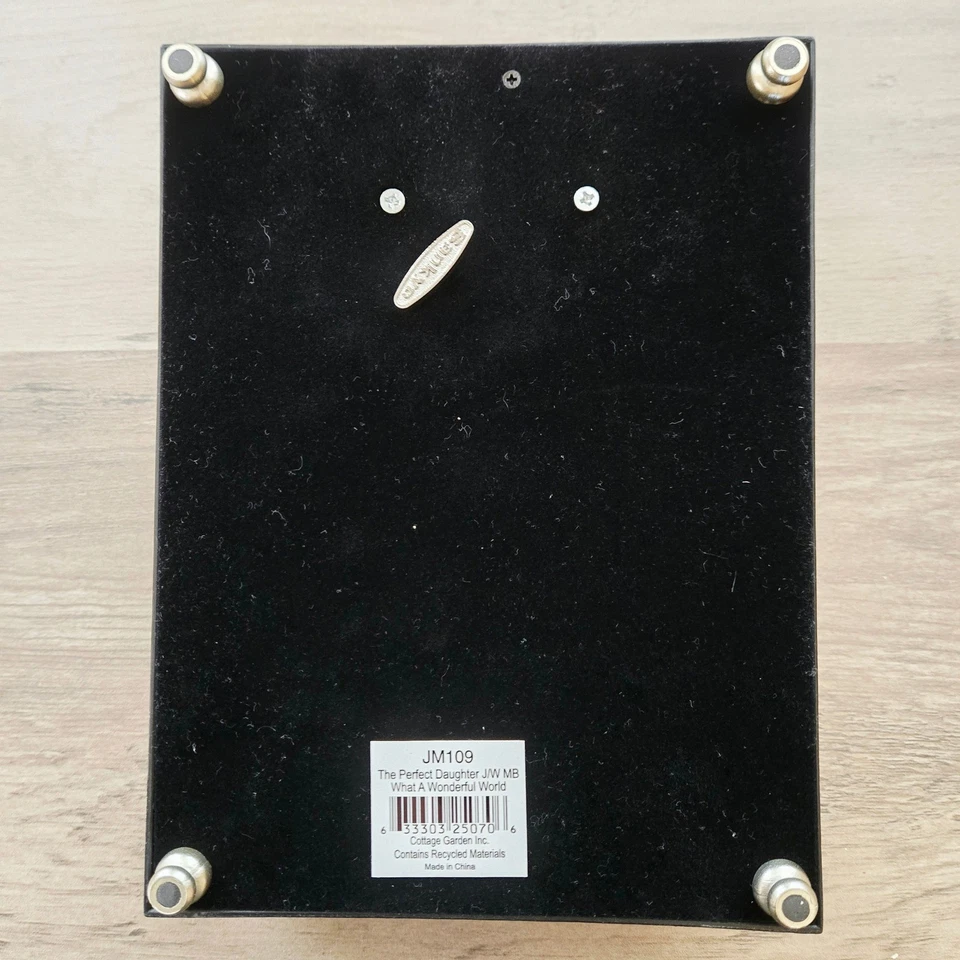 Cottage Garden Daughter Music Box What A Wonderful World Jewel Keepsake Gift NEW - Image 3 of 4