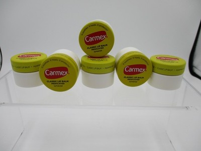 Lot of 6 Carmex Classic Lip Balm Medicated