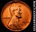 1954-D Lincoln Wheat Cent - Red Choice Gem Brilliant Unc  No Reserve  #i664