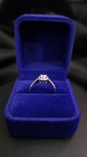 VVS1 Moissanite Halo Ring Genuine S925 Sterling Silver Engagement Ring