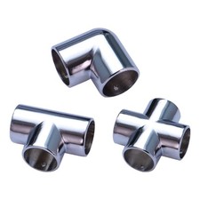 Round Pipe Connector Tube Connector 25mm Aluminum Alloy Clamp Sturdy Metal Joint
