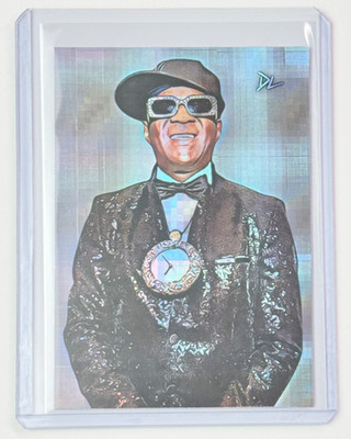 Flavor Flav Limited Edition Artist Signed  Rap Icon  Refractor Trading Card 1/1