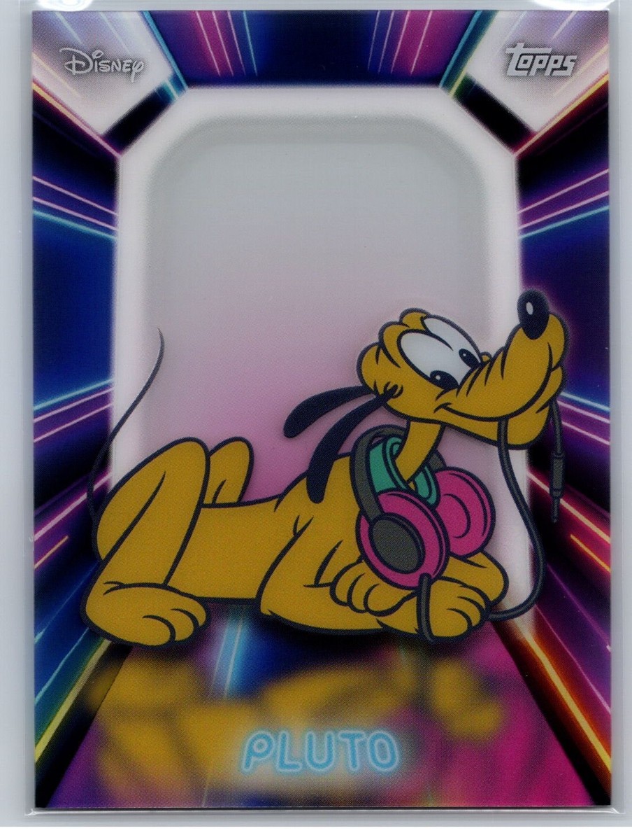 2026 Topps Disney Neon #NPL-20 Pluto Illuminated Neon Lights PETG