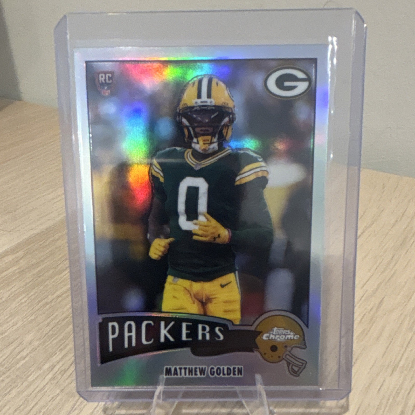 Topps 2025 Chrome Matthew Golden Green Bay Packers Rookie Refractor #1975-13