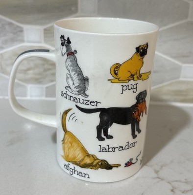 Dunoon Dog's Life FIDO Fine China Mug. Design By Cherry Denman England