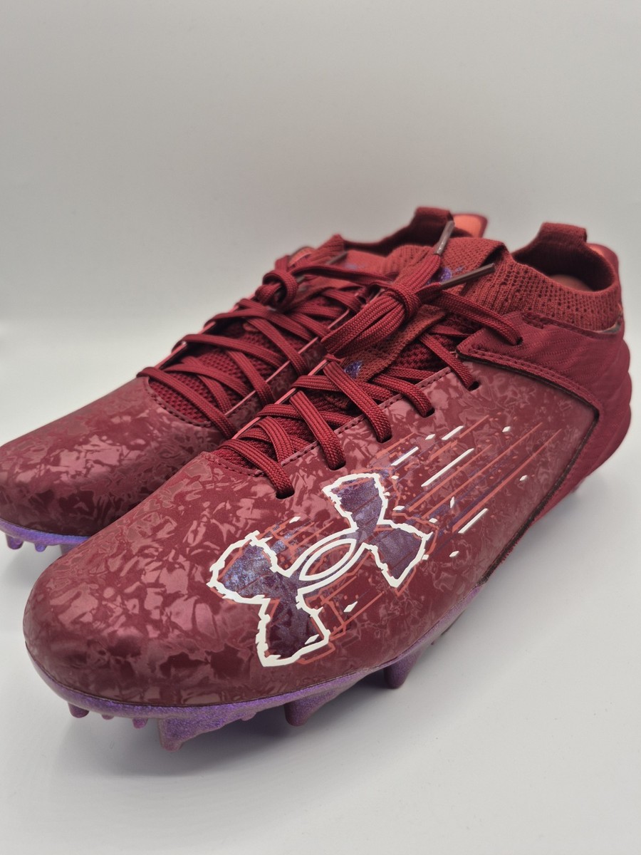 Under Armour Blur Smoke 2.0 MC Suede Football Cleats Red Men\'s 8.5  3027978-602 Amazon.com | Under Armour Men main image 2