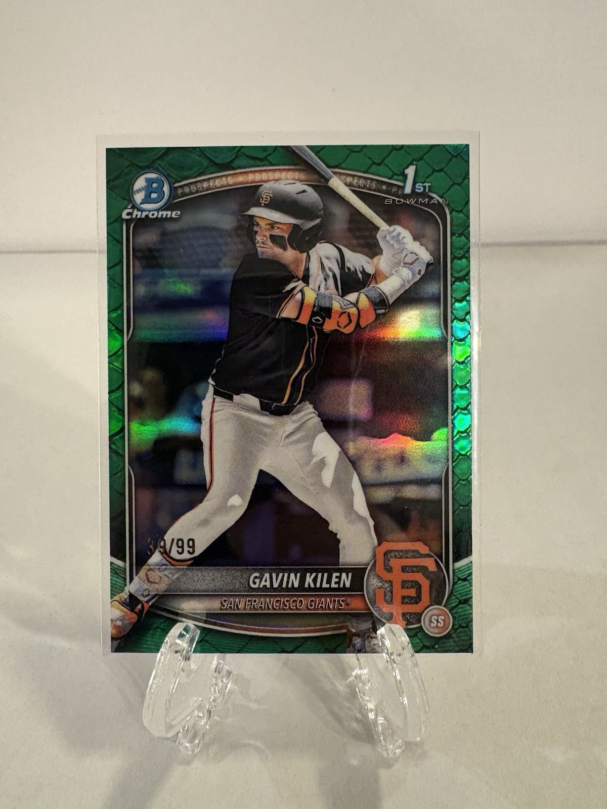 2025 Bowman Draft - Chrome Gavin Kilen #BDC-40 Green Reptilian /99 (RC) (Z)