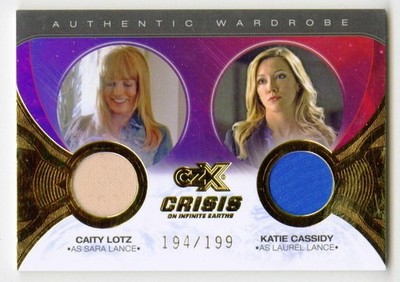CZX Crisis on Infinite Earths DM11 Caity Lotz Katie Cassidy Dual Wardrobe Card