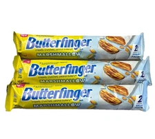 3 Butterfinger Marshmallow Limited Edition King Size Candy Bars Stocking Stuffer