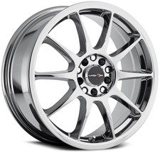 16x7 Vision 425 Bane 5x1125x114.3 38 Chrome Wheels Rims Set4 73.1
