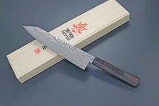 Kanetsune Japan KC-845 Namishibuki Kiritsuke-Gyutou 210mm Damascus Kitchen Knife