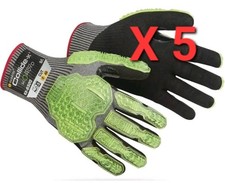 5 X Tilsatec. 63-6320 Collide X3 Cut F Impact Gloves, Size 8. RRP £25.99 Each