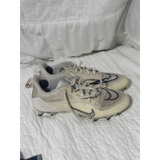 Nike Alpha Huarache 8 Varsity Lacrosse Cleats White Navy Mens Size 7 Nike Alpha Huarache 8 Varsity Lacrosse Cleats White Navy Mens Size 7 - Image 1