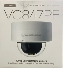 Alarm.com ADC-VC847PF Camera IP Dome 2MP (1080p) 3.2-9.8 mm Lens IP67 PoE Pro Se