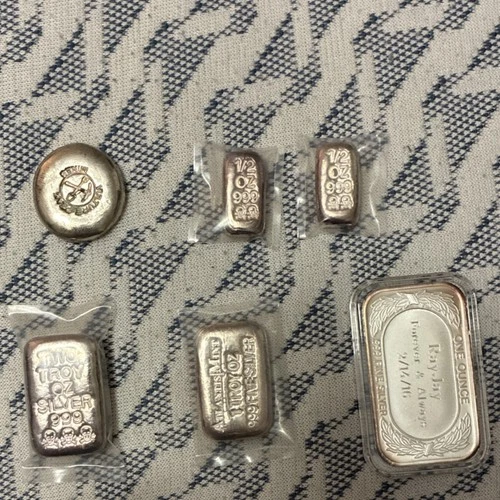 Silver Bars & Rounds 6 oz .999 Fine Troy Oz