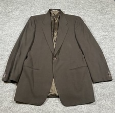 VTG Giorgio Armani Brown Blazer 39R Virgin Wool For Saks Fifth Made In Italy