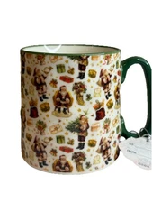 NEW 10 Strawberry Street White and Red Christmas Cookies Coffee Mug