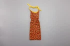 VTG Barbie Best Buy dress #2767 circa 1979 Red Cotton Halter-Style Maxi Dress