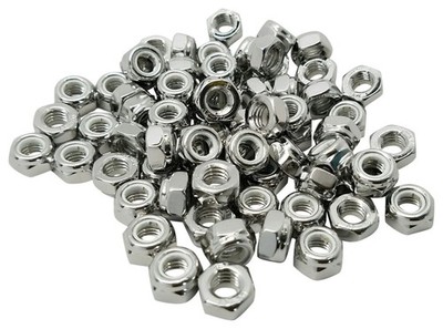 FBLN632P50 Nylon Lock HEX NUT, #6-32, 18-8 Stainless Steel, Finish NL-19, PK 50
