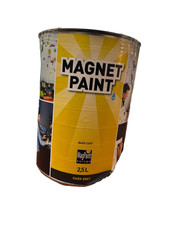 Magnet Paint Dark Grey 2.5 Litre Base Coat Wall Paint SALE Damaged Tin