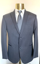 MICHAEL KORS GREY TUXEDO - 2 PC 40R COAT 34 WAIST PANTS - SUPER 130'S WOOL