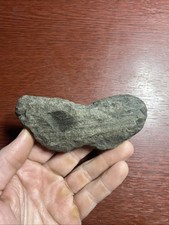 MLC s7872 4 1/4” Banded Slate Wing Bannerstone Preform Old NJ Stone Artifact