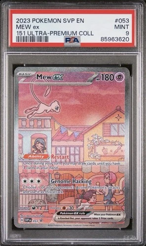 PSA 9 MINT Pokemon Mew ex Scarlet & Violet Black Star Promo Holo SVP053