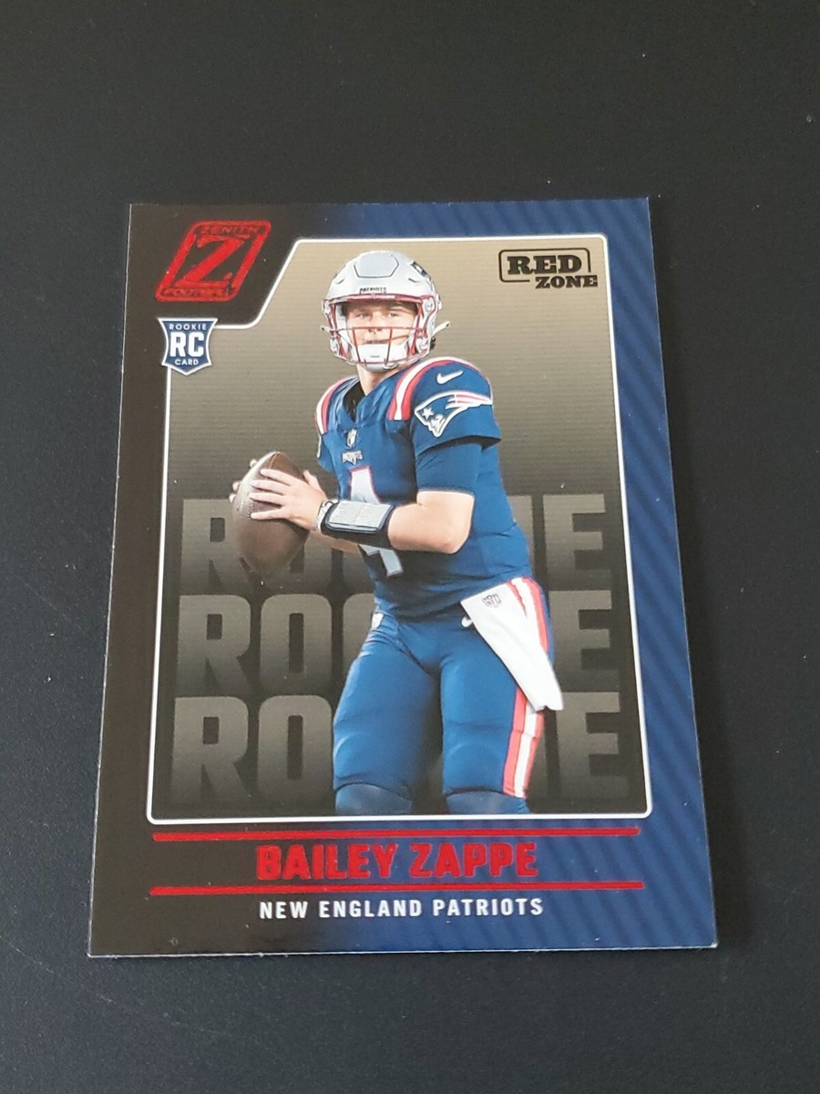 2022 Zenith Football No 129 Red Zone Set Break Bailey Zappe Rookie