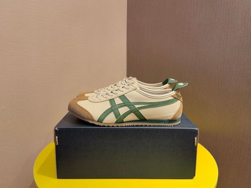 999 Nuevo Onitsuka Tiger México 66 Zapatos Planos Café Retro Informal - Imagen 13 de 14