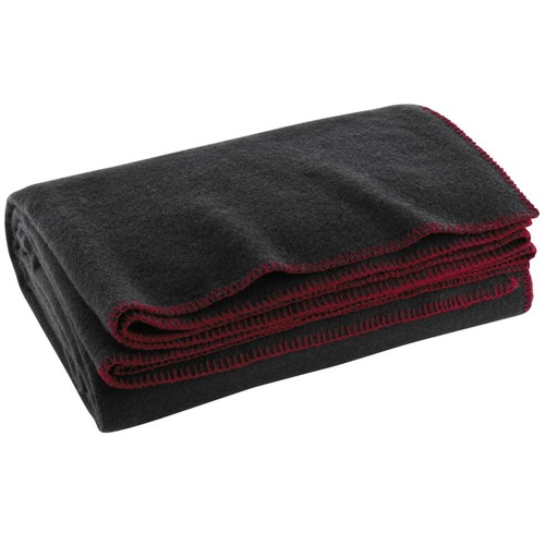 Camping Survival Military Blanket, 66 in x 90 in,Wool Blend, Assorted Colors