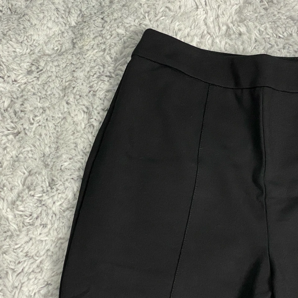 Joan Rivers Reg. Pantalones al tobillo exclusivos con costura frontal negros para mujer talla XXS - NUEVOS Foto 3 de 4