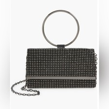 Nwot Whiting & Davis Aurelia Crystal Mesh Convertible Clutch