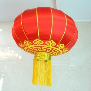 1x Red Decorative Chinese Palace Lanterns With Tassels 65cm Ebay