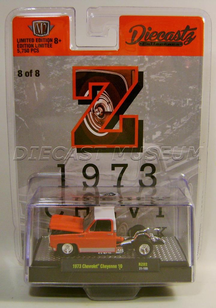 1973 '73 CHEVY CHEYENNE 10 PICKUP TRUCK RED #8 DIECASTZ M2