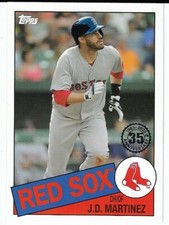 2020 Topps 1985 #85-16 JD Martinez Boston Red Sox