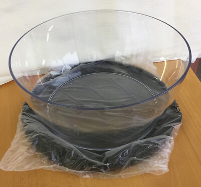 Tupperware Clear Collection Schüssel,  4 Liter - transparent/schwarz NEU