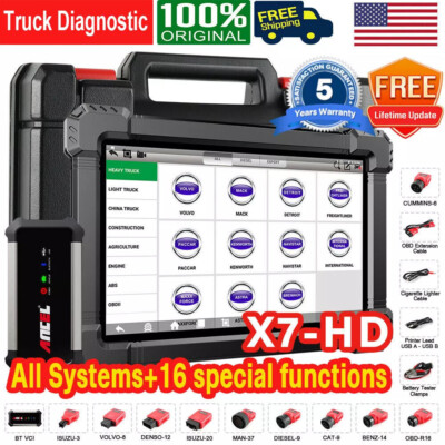 Heavy Duty Truck Scanner Semi Trucks OBD Diagnostic Bidirectional DPF ECU Coding